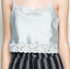 Brandy Melville Blue Silk Top thumbnail 2