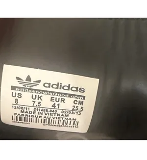 adidas Men’s Low Top Lace-Up Athletic Sneakers Black Red Solid Logo thumbnail 5