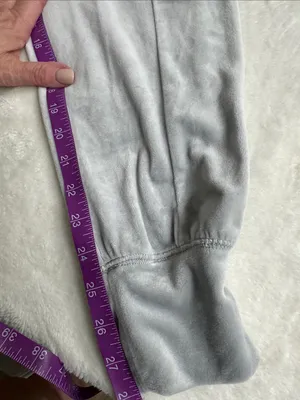Offline aerie Light Gray Velour Jogger Pants Size XS thumbnail 7