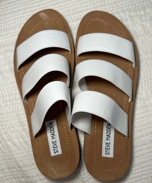 Steve Madden White Sandals With Straps thumbnail 1