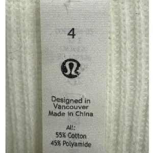 Lululemon Women's Side Slit Sweater Wrap Open Front Cardigan Ribbed Knit Size 4 thumbnail 3