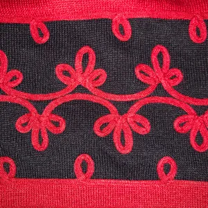 Vintage Dress Barn sweater red/black womens size 1X embroidered thumbnail 5