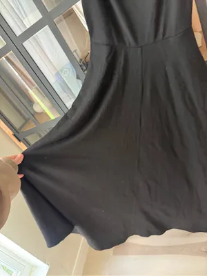 Reformation Midi dress ribbed jersey squareneck tencel pockets stretch fit flare thumbnail 6