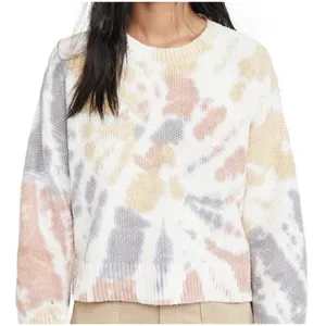 Madewell Tie-Dye Westford Pullover Sweater Pastel Cotton‎ Small Artsy Boho Boxy thumbnail 8