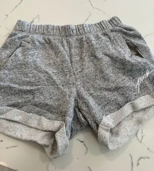 PINK Victoria's Secret Heather Gray Cozy Shorts thumbnail 1