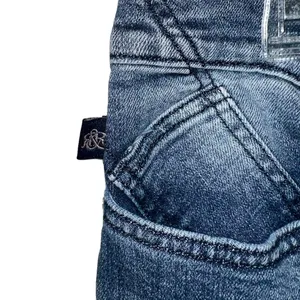 Rock & Republic Berlin Jeans‎ Size 14 Distressed Embellished Birds Skinny Blue thumbnail 3