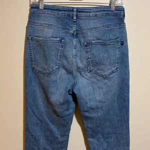 Pilcro Anthropologie The Icon High Waist Distressed Denim Flare Jeans Size 28 thumbnail 12