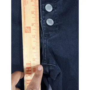 Banana Republic Luxe‎ Sculpt Jeans Women’s 27P Black Crop Flare Button Fly thumbnail 6