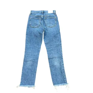 Madewell The Perfect Vintage Jean Ainsworth Wash‎ Size 25 Raw Hem High Waist thumbnail 3