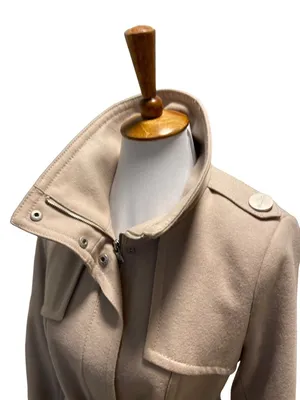 Kenneth Cole New York Peacoat Beige Size 6 Y2K Neutral Old Money Classic Preppy thumbnail 11