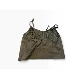 All in Motion Seamless Cami Sports Bra XXL Olive Green Ribbed Athleisure thumbnail 2