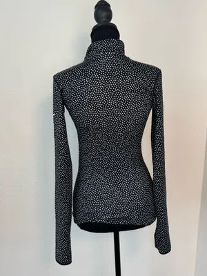 NWT Nike Pro Dri-FIT Polka Dot Half-Zip Top XS thumbnail 7