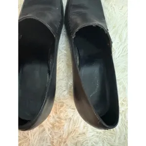 Franco Sarto leather Block Heel Loafers Black Shoes Women's Size 6.5M Euro‎ 37 thumbnail 6