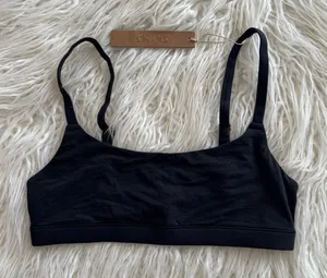 Skims Fits Everybody Scoop Neck Bralette Onyx Size XS thumbnail 1