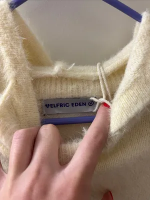 Aelfric Eden Cream Hooded Sweater with Pink Bunny Graphic thumbnail 4