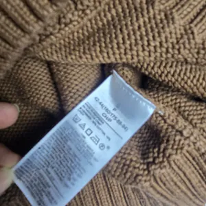 GAP Brazen Brown Cotton Linen Shaker Stitch V-Neck Cardigan Sweater‎ S 802439-02 thumbnail 5
