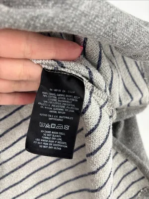 T.la Anthropologie small gray crew neck sweatshirt thumbnail 3