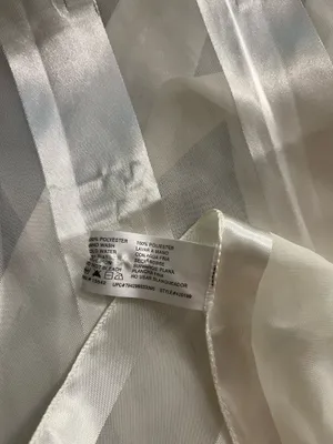 Sheer Striped Scarf White thumbnail 4