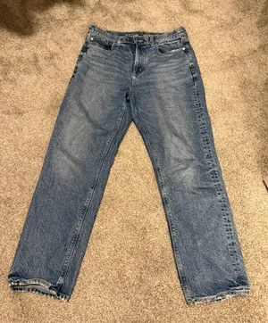 American Eagle Super High Rise Straight Jeans thumbnail 1