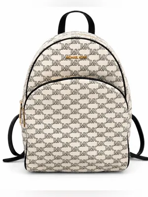 Michael Kors White and Black Backpack thumbnail 1