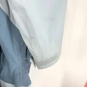 The North Face XL Jacket Colorblock Windbreaker Hooded Blue‎ Hiking Coat C thumbnail 10