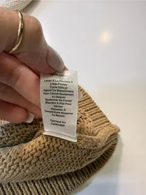 Talbots 100% Cotton Neutral Ombre V-Neck Sweater thumbnail 7