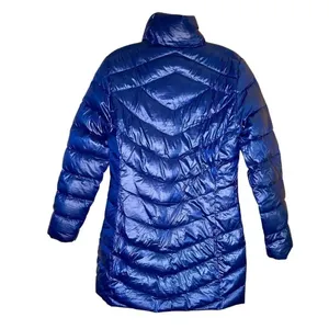 Calvin Klein Chevron-Quilted Packable Down Puffer Coat Blue Size Medium thumbnail 2