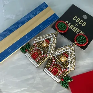 Coco + Carmen NWT Christmas Holiday pierced earrings lot thumbnail 7
