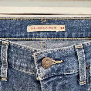 Levis Jeans Size 30 Blue Split Decision High Rise Straight‎ Denim Distressed 90s thumbnail 6