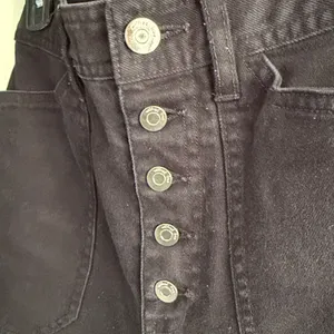 Wilfred Free Aritzia High Waist‎ Button Fly Straight Leg Black Jeans Crop Size 4 thumbnail 4