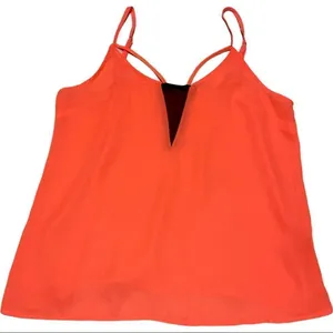 Coral and Black Boho Summer Cami Tank Top! thumbnail 1
