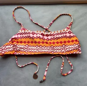 Aerie Pink and Orange Bikini Top thumbnail 1