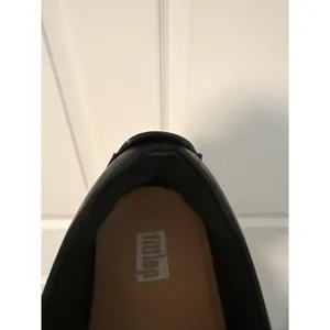 FitFlop Rally Leather Slip On Skate Sneaker Shoes Black White Comfy Normcore thumbnail 6