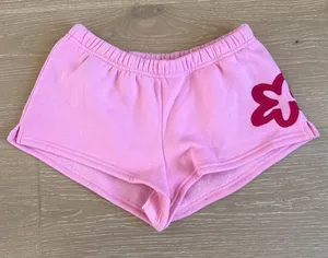 Edikted x Barbie Sweat Shorts Blossom Size XS Pink Red thumbnail 1