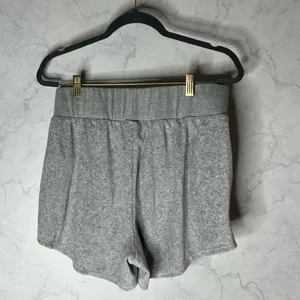 Revolve Heroine Sport Velour Velvet Grey Boost Pull on Shorts thumbnail 5