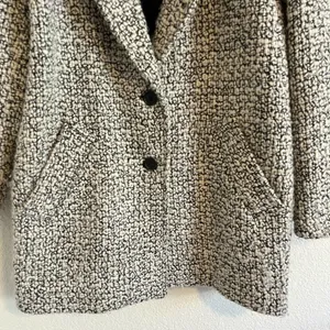 Abercrombie and Fitch Textured Oversized Wool Blend Blazer Jacket thumbnail 2