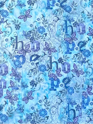 UA Scrubs Butter-Soft Blue Butterfly Hope Scrub Top L ~ Nurse Uniform thumbnail 3
