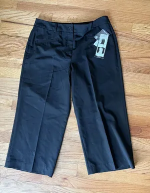 SANDRO Black Capris Cropped Pants Sportswear‎ M thumbnail 1