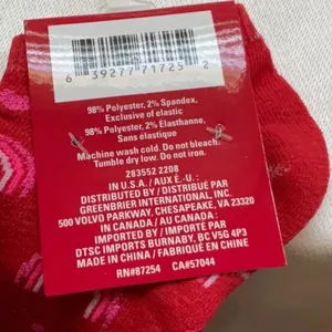 Valentines socks Red thumbnail 4
