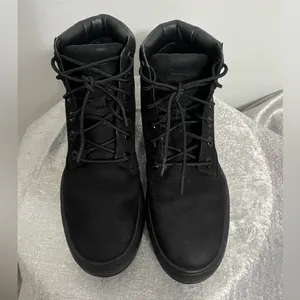 Timberland Women’s Size 5.5 / EU 36)W Black Nubuck Lace-Up Boots (/Box(B44)✨✨ thumbnail 2