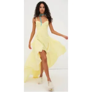 For Love & Lemons June Maxi‎ Dress Yellow XS NWT thumbnail 6
