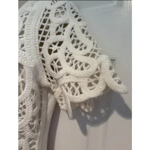 French Connection Mesi Macrame Dress‎ White Size 6 NWT 71HOM Bridal Crochet thumbnail 5