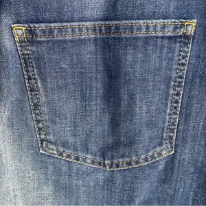 Boden Classic Denim Jean Mini Skirt with Front Godet Pleat Medium Wash Pockets thumbnail 7