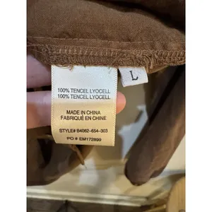 Bella Dahl‎ Button Down Blouse Women's Brown Size Large Raglan Balloon Sleeve thumbnail 6