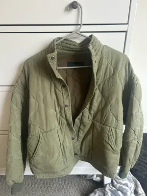 BLANK NYC Green Quilted Jacket thumbnail 1