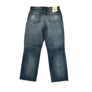 NEW L'Agence Adele Slim Straight Jeans Newberry Distressed Crop thumbnail 4