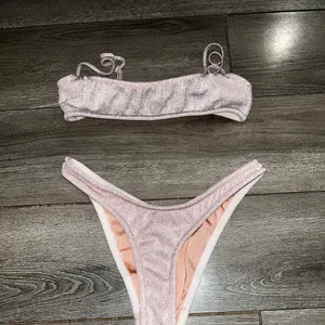 Triangl Mica Blush Sparkle Bikini Size xxs top XS bottom thumbnail 1