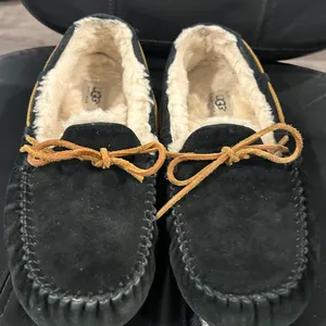 UGG Women's Black Moccasins with Tan Laces thumbnail 3