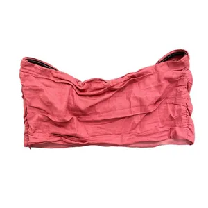 Zara Knotted Tube Top in Red, Size XL​​​​ thumbnail 3