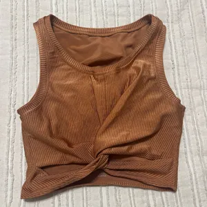 Aerie OFFLINE Ribbed Shine Twist Front Sports Bra thumbnail 4
